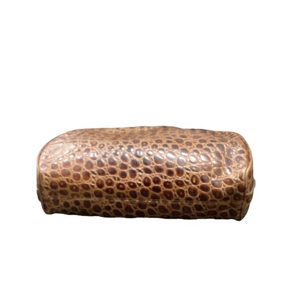 VTG Salvatore Ferragamo Women’s Shoulder Bag Vera Embossed Leather Brown - Picture 8 of 11